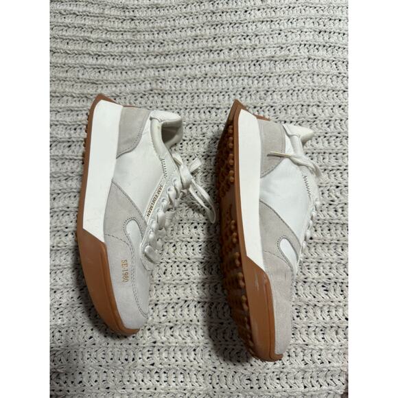 Sam Edelman Layla EM Sneakers Leather Women's Size 6.5 M EU 36.5 White Lace Up - Picture 5 of 10